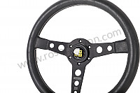 P555975 - STEERING WHEEL MOMO PROTOTIPO HERITAGE 3 SPOKES BRANCHES, BLACK WITH BLACK LEATHER for Porsche 996 / 911 Carrera • 1999 • 996 carrera 4 • Coupe • Manual gearbox, 6 speed