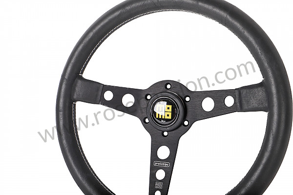 P555975 - STEERING WHEEL MOMO PROTOTIPO HERITAGE 3 SPOKES BRANCHES, BLACK WITH BLACK LEATHER for Porsche 996 / 911 Carrera • 2003 • 996 carrera 4s • Coupe • Manual gearbox, 6 speed