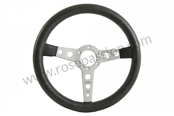 P555976 - STEERING WHEEL MOMO PROTOTIPO HERITAGE 3 SPOKES, ALUMINIUM AND BLACK LEATHER for Porsche 944 • 1985 • 944 2.5 serie 2 • Coupe • Manual gearbox, 5 speed