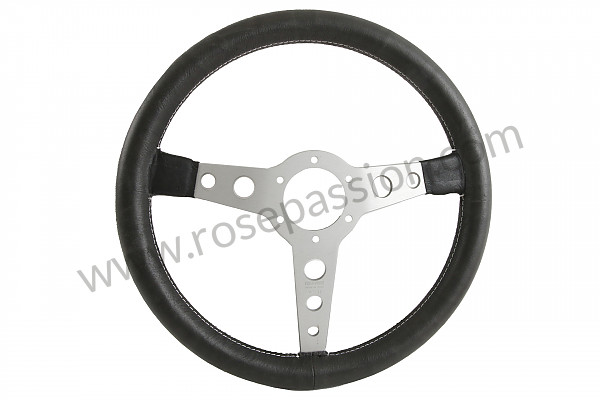 P555976 - STEERING WHEEL MOMO PROTOTIPO HERITAGE 3 SPOKES, ALUMINIUM AND BLACK LEATHER for Porsche 911 Turbo / 911T / GT2 / 965 • 1984 • 3.3 turbo • Coupe • Manual gearbox, 4 speed