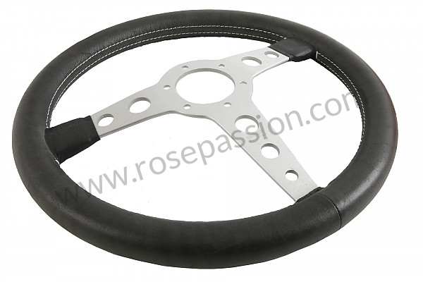 P555976 - STEERING WHEEL MOMO PROTOTIPO HERITAGE 3 SPOKES, ALUMINIUM AND BLACK LEATHER for Porsche 911 Classic • 1971 • 2.2s • Coupe • Manual gearbox, 5 speed