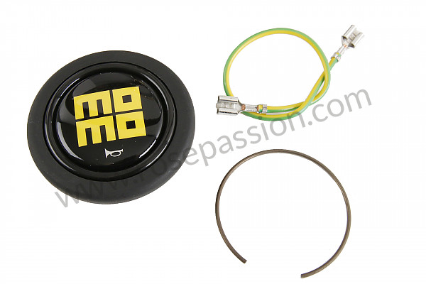 P555976 - STEERING WHEEL MOMO PROTOTIPO HERITAGE 3 SPOKES, ALUMINIUM AND BLACK LEATHER for Porsche 911 Classic • 1968 • 2.0l • Coupe • Manual gearbox, 5 speed