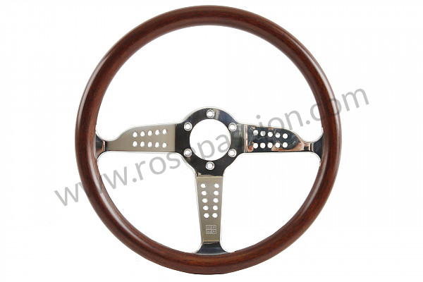 P555979 - STEERING WHEEL GRAND PRIX CHROME / WOOD for Porsche 944 • 1988 • 944 2.5 • Coupe • Automatic gearbox