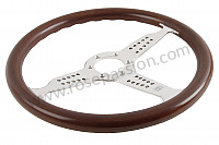P555979 - STEERING WHEEL GRAND PRIX CHROME / WOOD for Porsche 911 Classic • 1972 • 2.4s • Coupe • Manual gearbox, 4 speed
