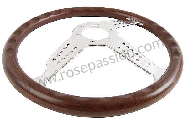 P555979 - STEERING WHEEL GRAND PRIX CHROME / WOOD for Porsche 914 • 1970 • 914 / 6 • Manual gearbox, 5 speed