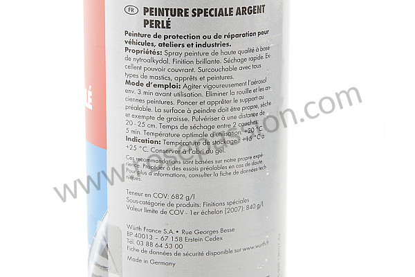 P557399 - PEARL GREY AEROSOL CAN FOR RIM -400 ML  for Porsche 993 Turbo • 1995 • 993 turbo • Coupe • Manual gearbox, 6 speed