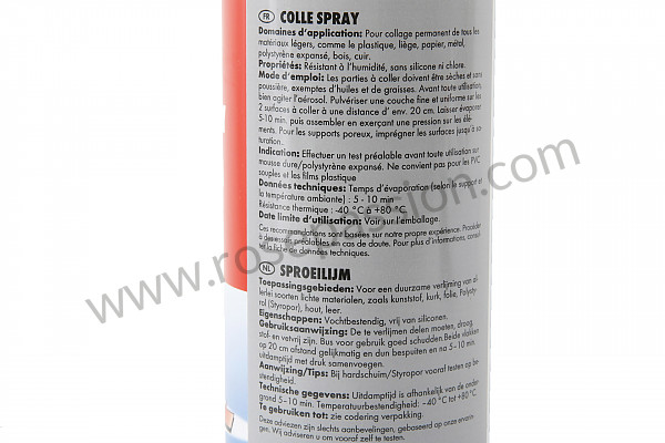 P557405 - AEROSOL CAN SPRAY GLUE QUICK-DRYING ASSEMBLY AND CONTACT GLUE FOR ALL LIGHTWEIGHT MATERIALS for Porsche Panamera / 970 • 2016 • Panamera 2s • Pdk gearbox