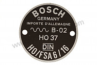 P558940 - PIASTRA DEL CLACSON 6/16 per Porsche 356B T6 • 1962 • 1600 s (616 / 12 t6) • Karmann hardtop coupe b t6 • Cambio manuale 4 marce