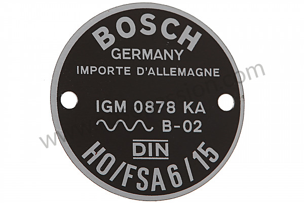 P558941 - PLACA DE BOCINA 6/15 para Porsche 356a • 1956 • 1600 (616 / 1) • Cabrio a t1 • Caja manual de 4 velocidades