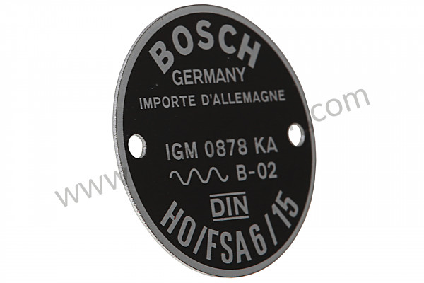 P558941 - TOETERPLAAT 6/15 voor Porsche 356C • 1965 • 1600 c (616 / 15) • Coupe karmann c • Manuele bak 4 versnellingen