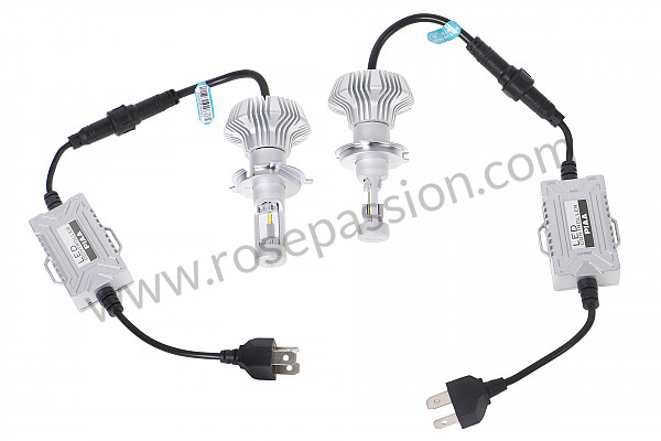 P560433 - KIT TO TRANSFORM H4 HEADLIGHT TO LED (2600 LM / 4000 K) - PAIR for Porsche 964 / 911 Carrera 2/4 • 1991 • 964 carrera 4 • Cabrio • Manual gearbox, 5 speed