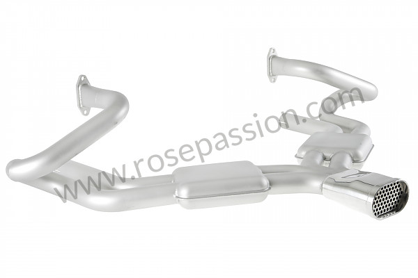 P563661 - SEBRING STYLE SPORTS EXHAUST OVAL OUTLET (INOX) for Porsche 356 pré-a • 1953 • 1100 (369) • Coupe pré a • Manual gearbox, 4 speed