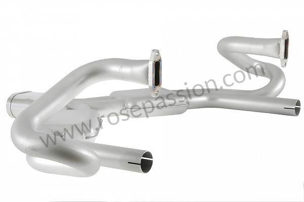 P563661 - SEBRING STYLE SPORTS EXHAUST OVAL OUTLET (INOX) for Porsche 356a • 1957 • 1300 (506 / 2) • Coupe a t1 • Manual gearbox, 4 speed