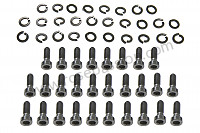 P566403 - THREADED FASTENING KIT FOR FRONT SEAT SLIDE 911 69-73 BLACK LIKE ORIGINAL MOUNT for Porsche 911 Classic • 1973 • 2.4s • Targa • Automatic gearbox