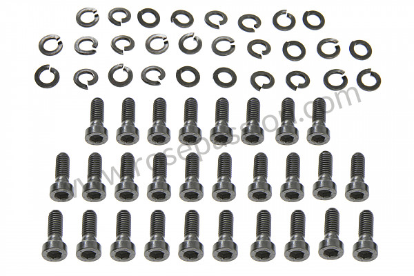 P566403 - THREADED FASTENING KIT FOR FRONT SEAT SLIDE 911 69-73 BLACK LIKE ORIGINAL MOUNT for Porsche 911 Classic • 1972 • 2.4t • Coupe • Manual gearbox, 5 speed