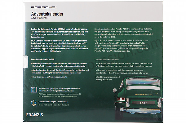 P566406 - KLASSISCHER 911 ADVENTSKALENDER - MIT MOTORENSOUND für Porsche 