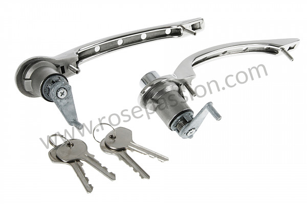 P566409 - PAIR OF DOOR HANDLES WITH HOLES AND KEYS  for Porsche 912 • 1967 • 912 1.6 • Coupe • Manual gearbox, 5 speed