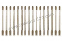 P566427 - VERY HIGH STRENGTH COMPETITION CYLINDER HEAD STUD KIT for Porsche 356B T6 • 1961 • 1600 super 90 (616 / 7 t6) • Coupe reutter b t6 • Manual gearbox, 4 speed