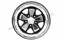 P570806 - 9 X16 SPOKED BLACK AND POLISHED RIM LIKE THE EARLY 911 WITH TUV HOMOLOGATION (ET 10.6) for Porsche 911 G • 1983 • 3.0sc • Cabrio • Manual gearbox, 5 speed