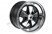P570806 - 9 X16 SPOKED BLACK AND POLISHED RIM LIKE THE EARLY 911 WITH TUV HOMOLOGATION (ET 10.6) for Porsche 911 G • 1977 • 3.0 carrera • Coupe • Automatic gearbox