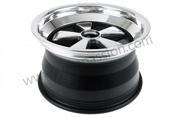 P570806 - 9 X16 SPOKED BLACK AND POLISHED RIM LIKE THE EARLY 911 WITH TUV HOMOLOGATION (ET 10.6) for Porsche 911 Classic • 1970 • 2.2s • Targa • Manual gearbox, 5 speed