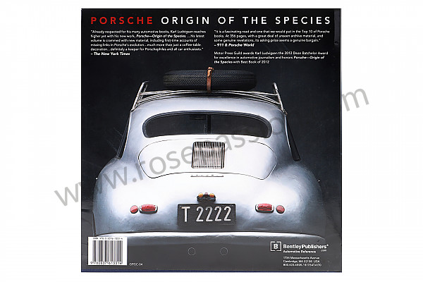 P570807 - BOOK "ORIGIN OF THE SPECIES" - IN ENGLISH for Porsche 356B T5 • 1960 • 1600 super 90 (616 / 7 t5) • Roadster b t5 • Manual gearbox, 4 speed