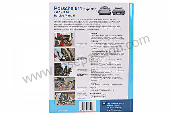 P570809 - MANUAL TECNICO para Porsche 993 / 911 Carrera • 1997 • 993 carrera 2 • Coupe • Caixa automática