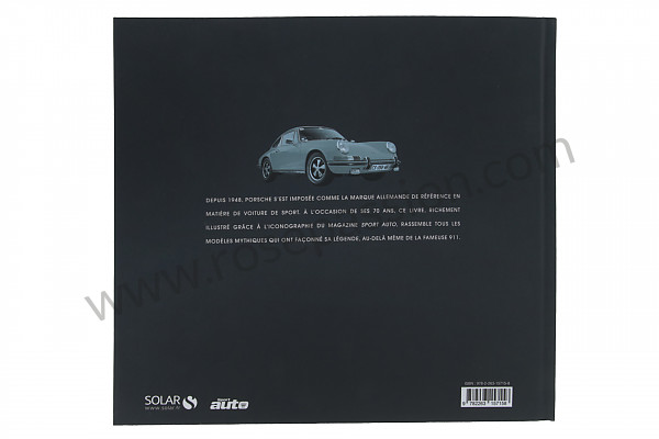 P570820 - BOOK 70 YEARS OF PORSCHE - FRENCH for Porsche 356B T5 • 1961 • 1600 s (616 / 2 t5) • Roadster b t5 • Manual gearbox, 4 speed