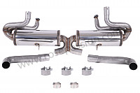 P572054 - COMPLETE SPORTS EXHAUST 356 + 912 (FOR 912 ALSO USE P572055) for Porsche 356a • 1957 • 1600 (616 / 1 t2) • Speedster a t2 • Manual gearbox, 4 speed