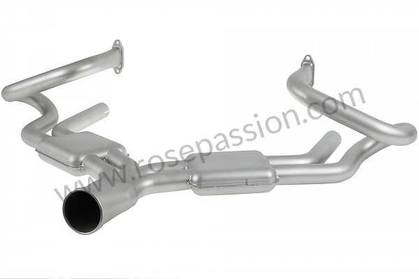 P573542 - ROUND SEBRING STYLE SPORT EXHAUST (INOX) for Porsche 356B T5 • 1959 • 1600 s (616 / 2 t5) • Cabrio b t5 • Manual gearbox, 4 speed