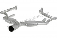 P573542 - ROUND SEBRING STYLE SPORT EXHAUST (INOX) for Porsche 356C • 1964 • 1600 c (616 / 15) • Coupe reutter c • Manual gearbox, 4 speed