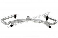 P573542 - ROUND SEBRING STYLE SPORT EXHAUST (INOX) for Porsche 356a • 1957 • 1600 (616 / 1) • Cabrio a t1 • Manual gearbox, 4 speed