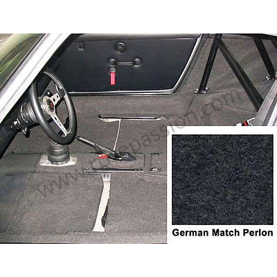 P575619 - BLACK HEART WOVEN CARPET KIT for Porsche 911 G • 1989 • 3.2 g50 • Targa • Manual gearbox, 5 speed
