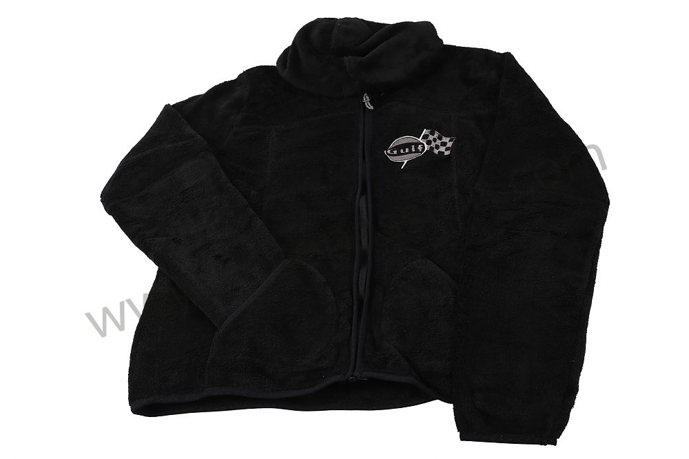 P576300 - LADIES SOFTY SOFT CHENILLE TYPE GULF LOGO HOODIE, BLACK