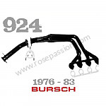 P576630 - COLECTOR DE ESCAPE DE ACERO INOXIDABLE BURSCH para Porsche 924 • 1982 • 924 2.0 • Coupe • Caja manual de 5 velocidades