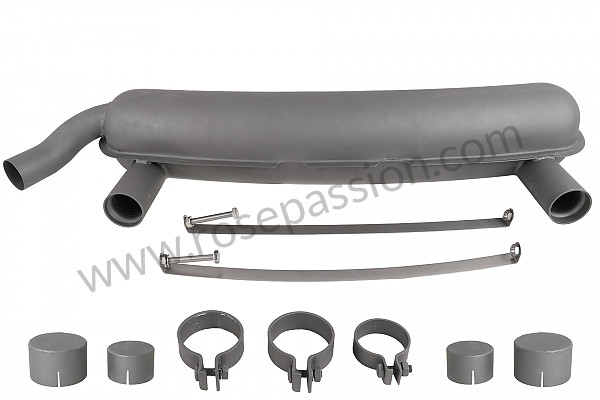 P580914 - RACING SILENCER FOR 911 65-73 (ASSEMBLY WITH MEGAPHONE AND RACING SPAGHETTI) for Porsche 911 Classic • 1972 • 2.4s • Targa • Manual gearbox, 5 speed
