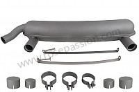 P580914 - RACING SILENCER FOR 911 65-73 (ASSEMBLY WITH MEGAPHONE AND RACING SPAGHETTI) for Porsche 911 G • 1977 • 3.0 carrera • Coupe • Automatic gearbox