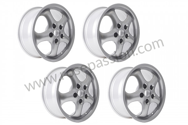P590048 - KIT 4 CUP 2 TYPE RIMS 17 INCH X 7.5 + 9  for Porsche 964 / 911 Carrera 2/4 • 1993 • 964 carrera 4 • Coupe • Manual gearbox, 5 speed