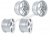 P590053 - KIT 4 CUP 3 TYPE RIMS 18 INCH X 8 + 10  for Porsche 996 / 911 Carrera • 1999 • 996 carrera 2 • Cabrio • Manual gearbox, 6 speed