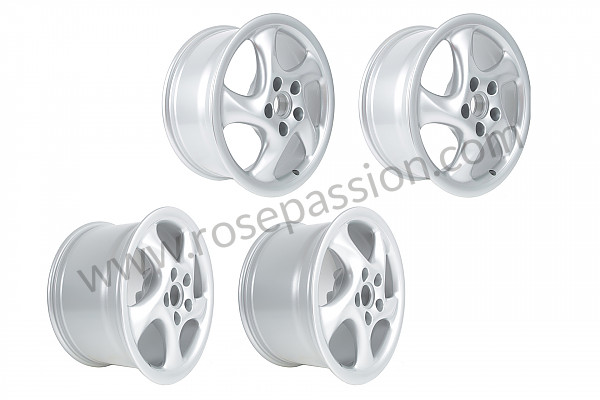 P590054 - KIT 4 CUP 3 TYPE RIMS 18 INCH X 8 + 10  for Porsche Boxster / 986 • 1998 • Boxster 2.5 • Cabrio • Manual gearbox, 5 speed