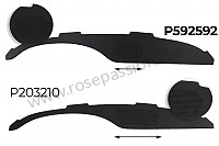 P592592 - PAINEL DE INSTRUMENTOS 911 912 68 FACE SUPERIOR para Porsche 911 Classic • 1968 • 2.0t • Targa • Caixa manual 4 velocidades