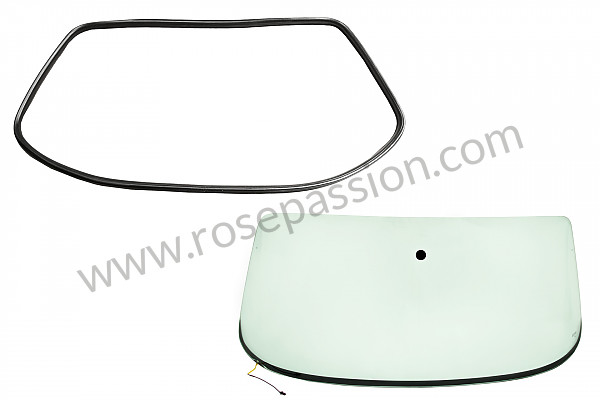 P592593 - GREEN WINDSCREEN KIT WITH SEAL FOR FITTING WITHOUT MOULDING for Porsche 912 • 1967 • 912 1.6 • Coupe • Manual gearbox, 5 speed