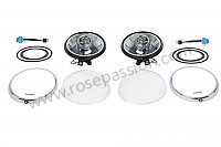 P593360 - LED HEADLAMP 911 65-94 WITH CHROME SURROUND for Porsche 911 G • 1975 • 2.7s • Targa • Automatic gearbox
