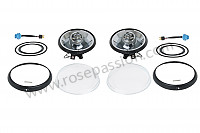 P593361 - LED HEADLAMP 911 65-94 WITH BLACK SURROUND for Porsche 911 Classic • 1968 • 2.0l • Coupe • Manual gearbox, 5 speed