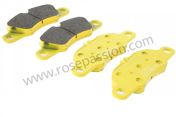 P593365 - PAGID YELLOW FRONT BRAKE PAD for Porsche 991 • 2012 • 991 c2 • Coupe • Manual gearbox, 7 speed