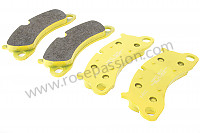 P593366 - PAGID YELLOW FRONT BRAKE PAD for Porsche 991 • 2016 • 991 c2 gts • Cabrio • Manual gearbox, 7 speed