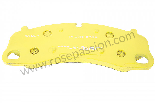 P593367 - PAGID YELLOW FRONT PLATE for Porsche 991 Turbo / 991T • 2016 • 991 turbo • Cabrio • Pdk gearbox