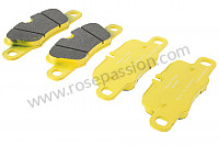 P593368 - PAGID YELLOW REAR PLATE for Porsche 991 • 2015 • 991 c4 gts • Cabrio • Pdk gearbox