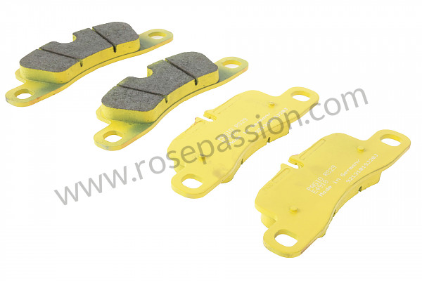 P593369 - PAGID YELLOW REAR PLATE for Porsche 991 • 2012 • 991 c2 • Cabrio • Pdk gearbox