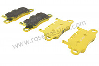P593370 - PAGID YELLOW REAR PLATE for Porsche 991 Turbo / 991T • 2020 • 991 turbo s • Coupe • Pdk gearbox